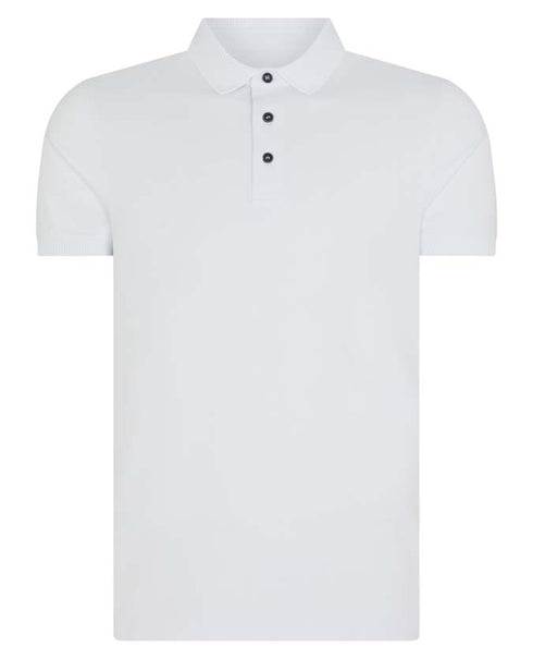 Remus Uomo S/S Polo Tee Shirt White